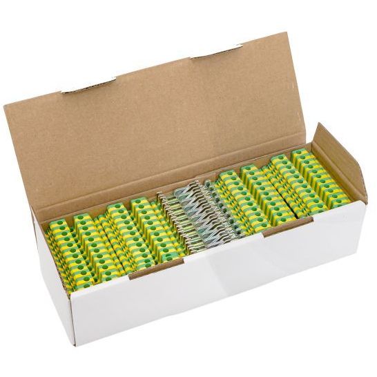 Колодка клеммная винтовая 2.5 UT земля EKF scr-ut-2.5-pe