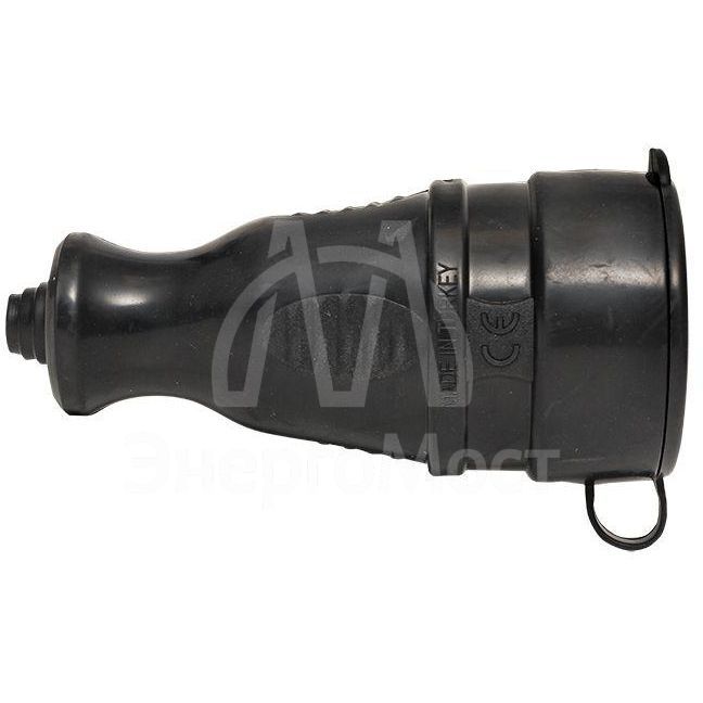 Розетка переносная 16А IP44 230В 2P+PE с защ. крышкой каучук PROxima EKF RPS-012-16-230-44-r