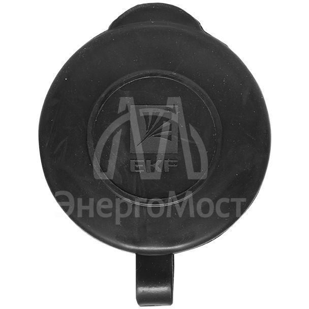 Розетка переносная 16А IP44 230В 2P+PE с защ. крышкой каучук PROxima EKF RPS-012-16-230-44-r