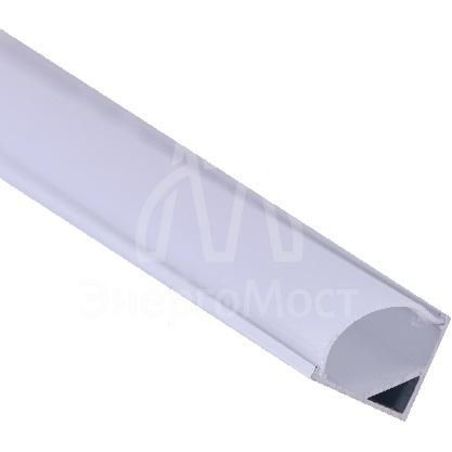 Профиль накладной угловой PAL 1616 (комплект 2м; 2глухих заглушки; рассеиватель матов.; 4клипсы крепежных) JazzWay 5049888