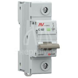 Выключатель автоматический 1п C 100А 10кА AV-125 AVERES EKF mcb125-1-100C-av