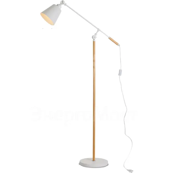 Светильник ТНО 01К-E27Б 230В торшер напольный под лампу бел. плафон/бел. корпус IN HOME 4690612055497