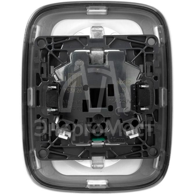 Розетка 2-м СП Valena Allure 16А IP20 250В 2х2К+З с лиц. панелью защ. шторки безвинт. зажимы бел. Leg 753726