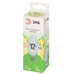 Лампа светодиодная GREEN LINE B35-12W-830-E14 GL 12Вт свеча 3000К свет тепл. E14 Эра Б0067089