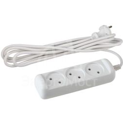 Удлинитель U-3-1.5m 3х1.5 без зазeмл. ПВС 2х1 10А ЭРА Б0028354