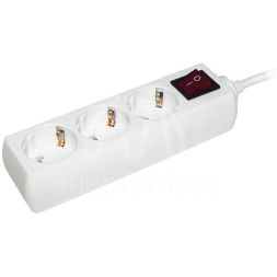 Удлинитель 3х3м с заземл. 16А IP20 У03К с выкл. ПВС 3х1 IEK WYP10-16-03-03-ZK-N