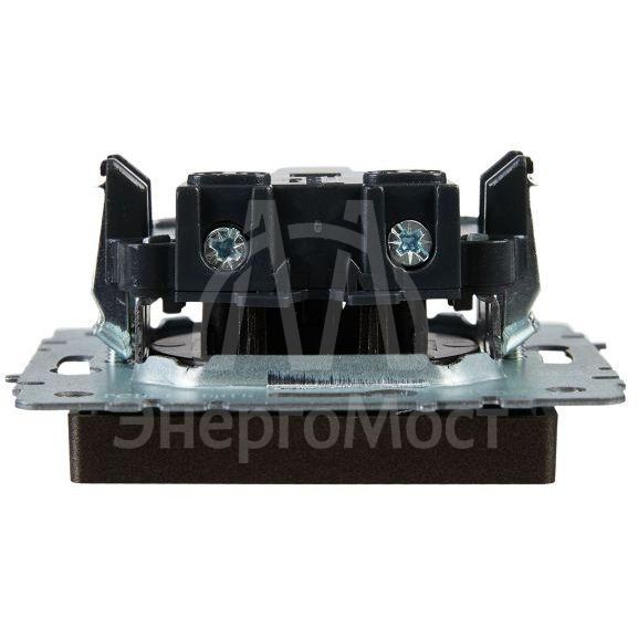 Розетка 1-м СП BRITE РС10-1-0-БрТБ 10А без заземл. без защ. шторок бронза IEK BR-R10-10-K45