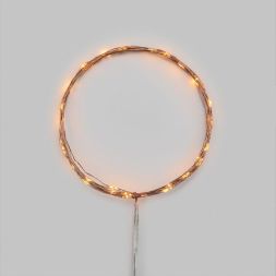 Гирлянда светодиодная "Роса" 5м 50 LED янтар. IP20 2хАА (в комплект не входят) Neon-Night 302-068