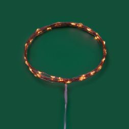 Гирлянда светодиодная "Роса" 5м 50 LED янтар. IP20 2хАА (в комплект не входят) Neon-Night 302-068
