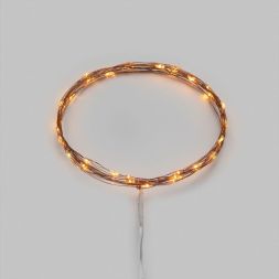 Гирлянда светодиодная "Роса" 5м 50 LED янтар. IP20 2хАА (в комплект не входят) Neon-Night 302-068