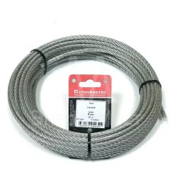 Трос стальной 6.0мм DIN 3055 цинк (уп.20м) подвес СТРОЙМЕТИЗ 4140090