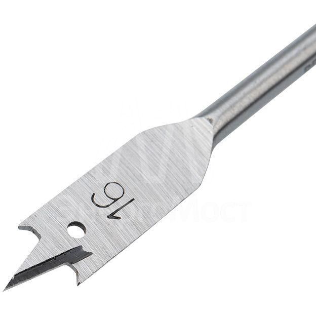 Сверло перовое по дереву 16мм (шестигранный хвостовик) Kranz KR-91-0665