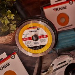 Диск алмазный отрезной сплошной 125x22.2мм Kranz KR-90-0111