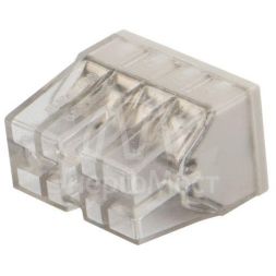 Экспресс-клемма строительно-монтажная СМК 2273-248 8-проводная 0.5-2.5кв.мм с пастой (уп.50шт) Rexant 07-5230