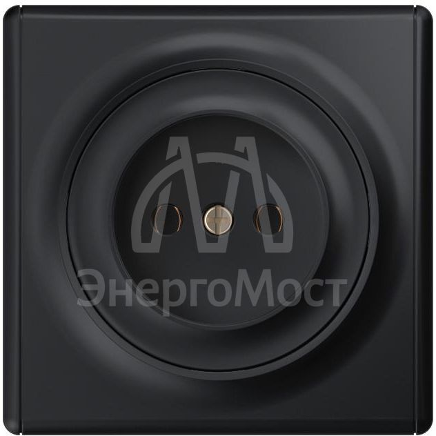 Розетка 1-м СП Florence 16А IP20 без заземл. винт. клеммы механизм черн. 1E10301303 OneKeyElectro 2172812