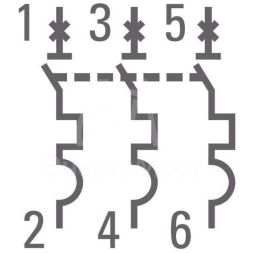 Выключатель автоматический модульный 3п C 5А 4.5кА ВА 47-63 PROxima EKF mcb4763-3-05C-pro