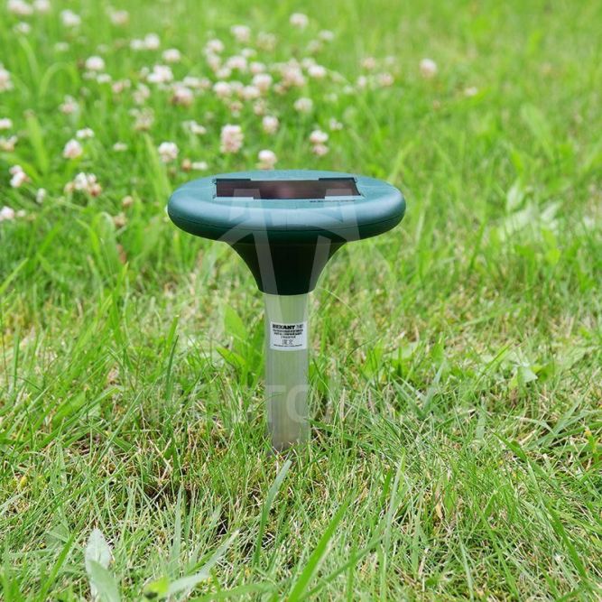 Отпугиватель змей ультразвуковой солнечная батарея с подсветкой Rexant 71-0027
