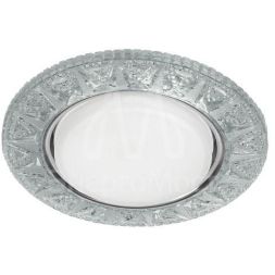 Светильник DK LD22 SL/WH GX53 точечный; декор со светодиодной подсветкой прозр. ЭРА Б0029625