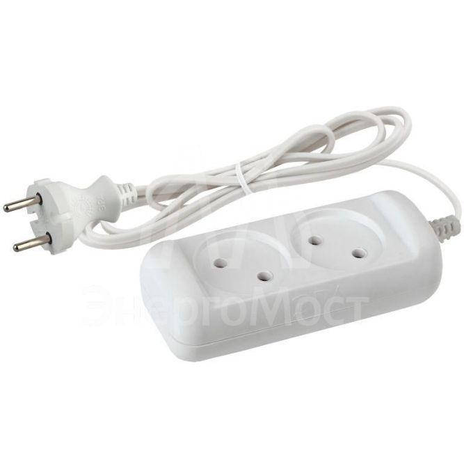 Удлинитель 2х5м без заземл. 6А IP20 UX-2-5m ШВВП 2х0.75 Эра Б0038559