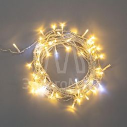 Гирлянда &amp;quot;Нить&amp;quot; 10м с эффектом мерцания прозр. провод IP44 230В диоды теплые бел. 75 LED Neon-Night 305-526