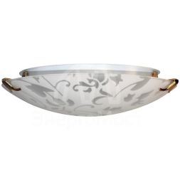 Светильник НПБ 01-2х60-139 &amp;quot;Эрика&amp;quot; d300 М16 60Вт E27 IP20 матовый бел./клипса зол. (инд. упак.) Элетех 1005204380