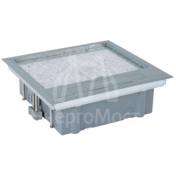 Коробка напольная 12мод. (2х6) для горизонт. размещ. электроустан. оборуд. с пластик. крышкой Leg 088172