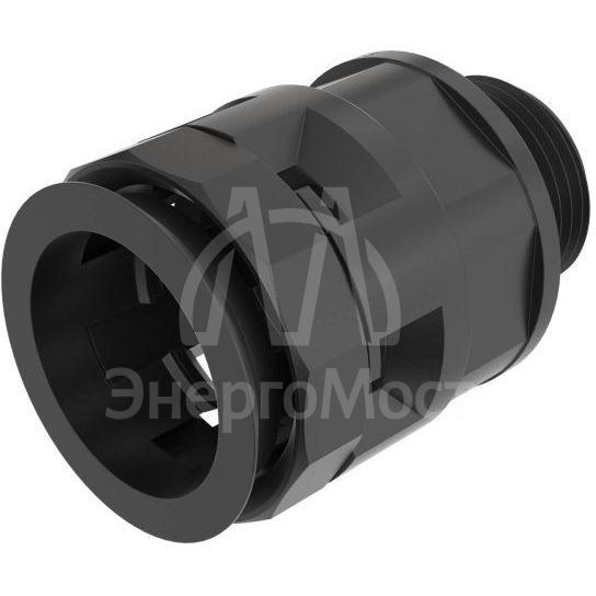 Переходник труба-коробка DN 17мм М20х1.5 полиамид черн. IP66 DKC PAM17M20N