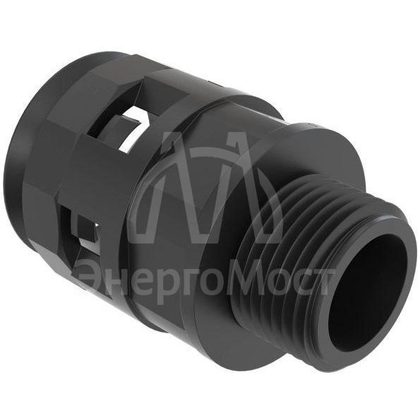 Переходник труба-коробка DN 17мм М20х1.5 полиамид черн. IP66 DKC PAM17M20N