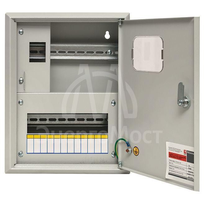 Щит ЩУРн 1/12 (Э) (360х280х110) счетчик на DIN-рейку IP31 EKF mb23-1/12e