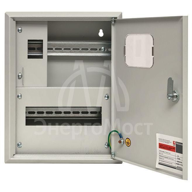 Щит ЩУРн 1/12 (Э) (360х280х110) счетчик на DIN-рейку IP31 EKF mb23-1/12e