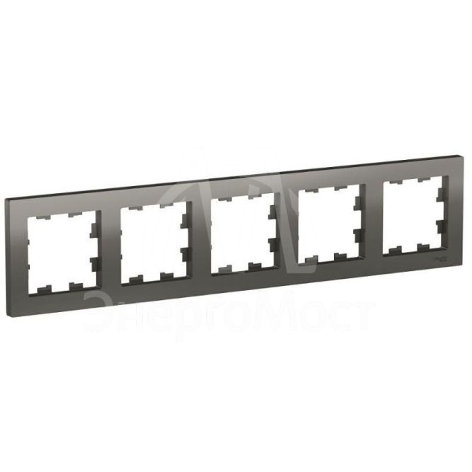 Рамка 5-м AtlasDesign универс. сталь SchE ATN000905