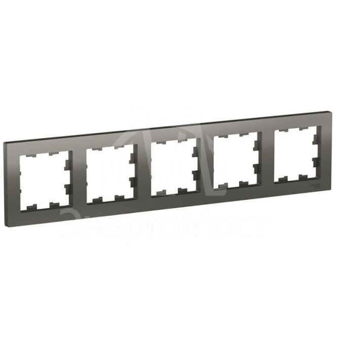 Рамка 5-м AtlasDesign универс. сталь SchE ATN000905