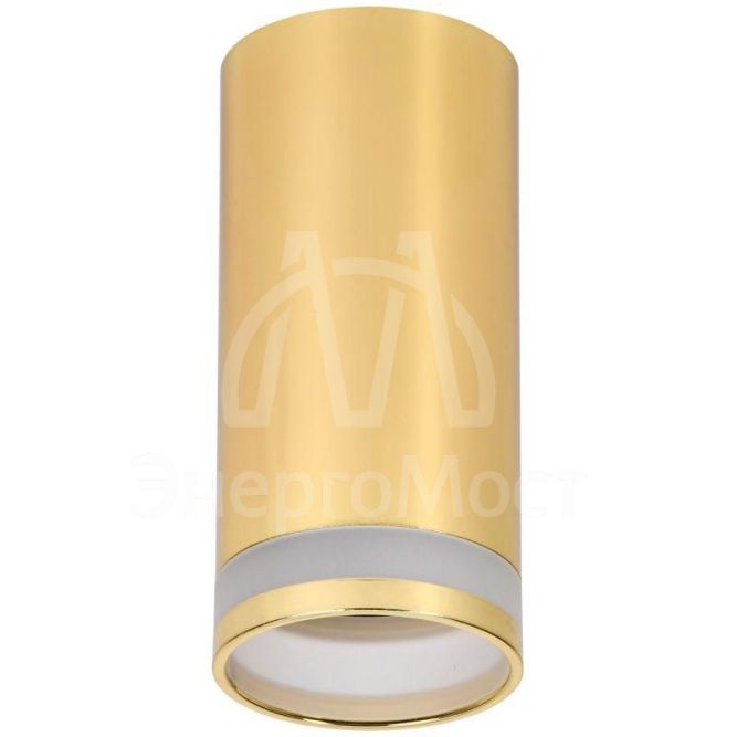 Светильник 4005 накладной потолочный под лампу GU10 золото IEK LT-UPB0-4005-GU10-1-K22