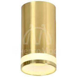 Светильник 4005 накладной потолочный под лампу GU10 золото IEK LT-UPB0-4005-GU10-1-K22