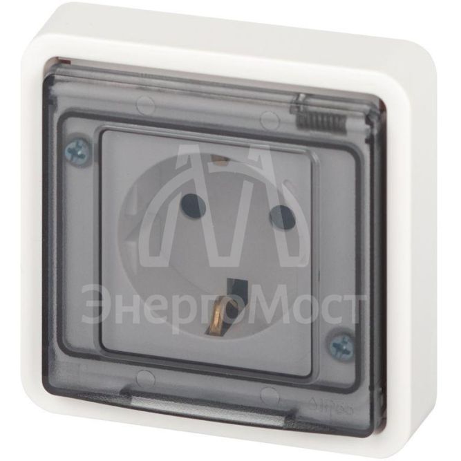 Розетка Эксперт 11-2521-01 2P+E IP55 16А-250В СУ бел. Эра Б0063259