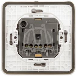 Розетка Эксперт 11-2521-01 2P+E IP55 16А-250В СУ бел. Эра Б0063259