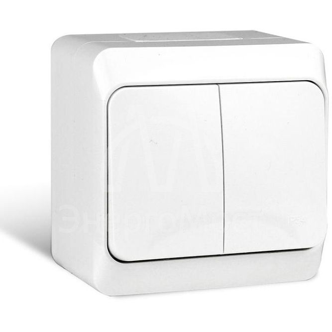 Выключатель 2-кл. ОП Nix 10А IP54 250В бел. TOKOV ELECTRIC TKE-NX-V2-C01-IP54