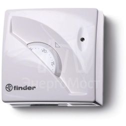 Термостат комнатный 1СО 16А монтаж на стену поворотная ручка бел. FINDER 1T010