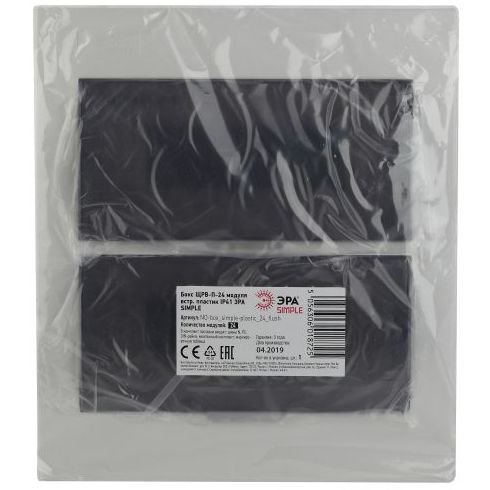 Бокс ЩРВ-П-24 мод. встраив. пластик IP41 SIMPLE NO-box_simple-plastic_24_flush ЭРА Б0041516