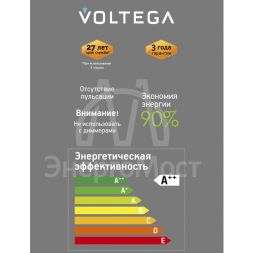 Лампа светодиодная Loft Led G125FC1978 4Вт 1800К E27 Voltega 8569