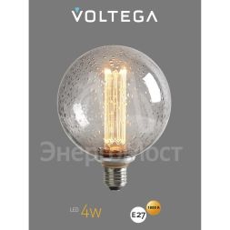 Лампа светодиодная Loft Led G125FC1978 4Вт 1800К E27 Voltega 8569