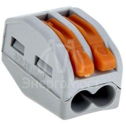 Клемма СМК-412 с рычагом 2 отверстия 0.08-2.5кв.мм (уп.2шт) PROxima EKF plc-smk-412r