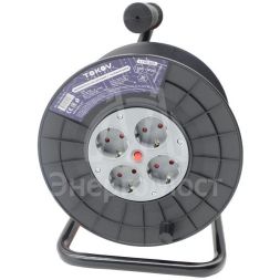 Удлинитель на катушке 4х30м с заземл. 6А IP20 3х0.75 TOKOV ELECTRIC TKE-SK30-075-Z