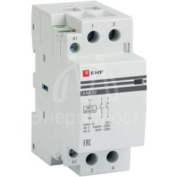Контактор модульный КМ 32А 2NО (2 мод.) EKF km-2-32-20