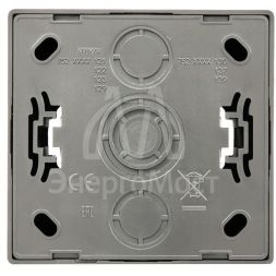 Розетка 1-мест. с заземл. LETO ПБТ платина LEZARD 752-3500-122B