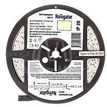 Лента светодиодная 71 414 NLS-5050WW30-7.2 IP20 12B R5 7.2Вт/м (уп.5м) Navigator 71414