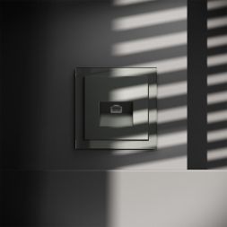 Розетка компьютерная 1-м СП S70 RJ45 кат.6 механизм титан Voltum VLS060106