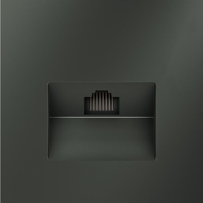 Розетка компьютерная 1-м СП S70 RJ45 кат.6 механизм титан Voltum VLS060106