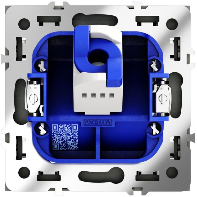 Розетка компьютерная 1-м СП S70 RJ45 кат.6 механизм титан Voltum VLS060106