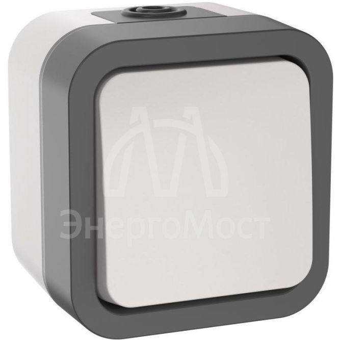 Выключатель кнопочный 1-кл. ОП TORS 10А IP55 TS210 бел. IEK TS-V14-0-10-55-K41